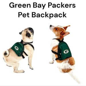 NWT Little Earth Green Bay Packers Pet Mini Backpack Size Small or Medium